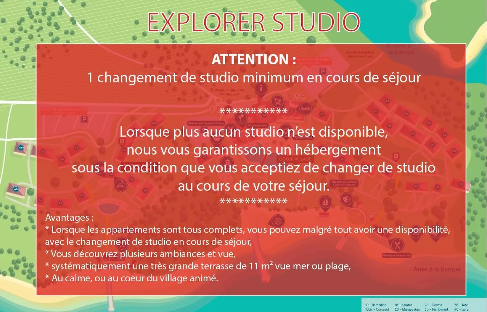 Studios Barbadine - Resorts Flats Sainte-Anne  0*, Sainte-Anne (Grande-Terre)